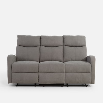 Sofa 3-osobowa GLAMDI z funkcją relaks szara