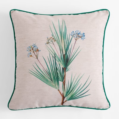 Poszewka ciemnozielona WILDFLOWER 45x45 cm