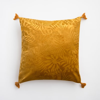 Poszewka welwetowa musztardowa ADRIA 45x45 cm