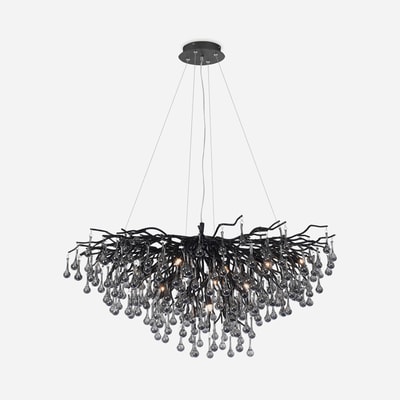 Lampa wisząca czarna ICICLE