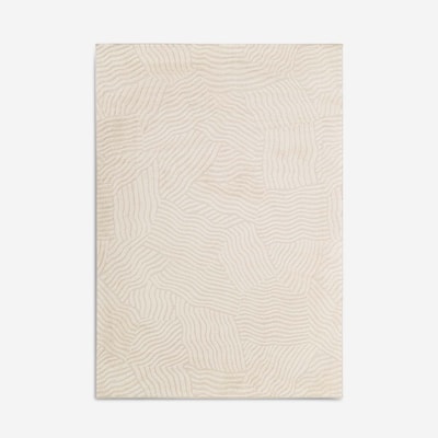 Dywan abstrakcyjny MELBO kremowy, 160x230 cm