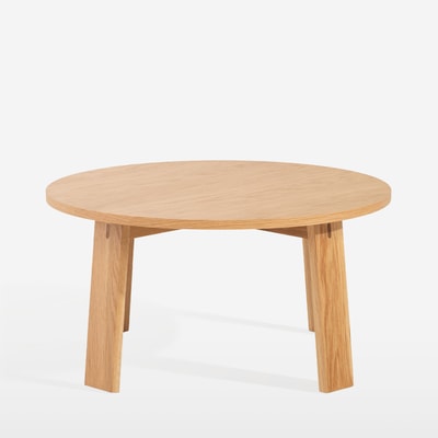 Okrągły stolik kawowy dąb naturalny, śr. 70 cm MIBLLO
