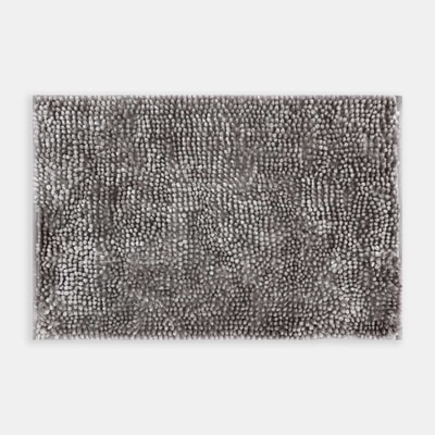Dywanik łazienkowy VELVET SHINY, ciemnoszary, 40x60 cm