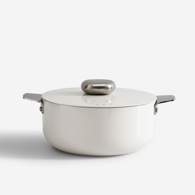Garnek POLAR biało-srebrny 4,4 l