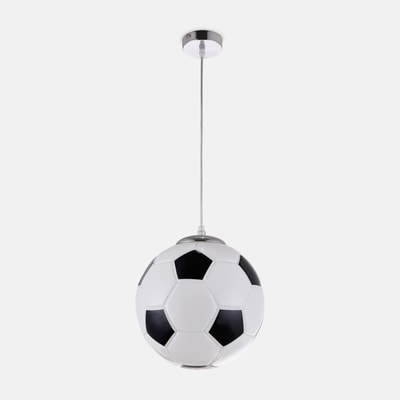 Lampa wisząca biało-czarna PIŁKA