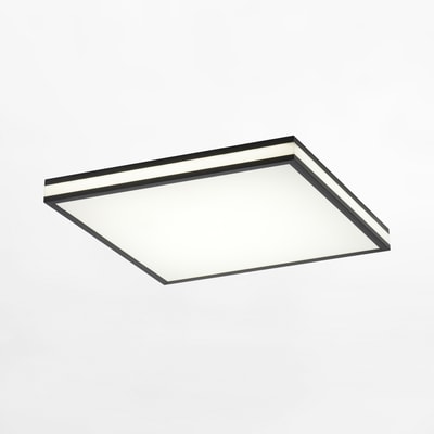 Plafon LED RGB czarny MARIO z pilotem 46,5x46,5 cm
