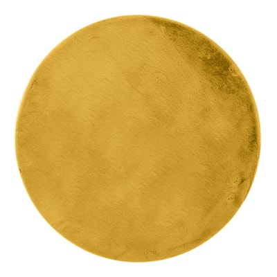 Dywan okrągły złoty RABBII 100 cm