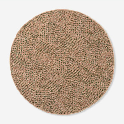 FLAT Dywan ze wzorem geometrycznym ciemnozielony 120 cm