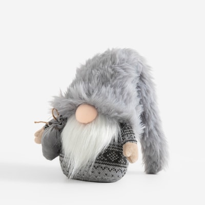 Dekoracja świąteczna SKRZAT szary 22 cm