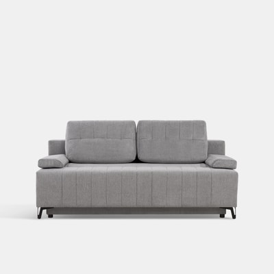 Sofa 3-osobowa rozkładana szara SOFIA