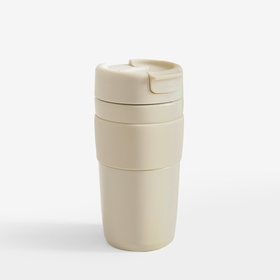Kubek termiczny, kremowy, 350ml