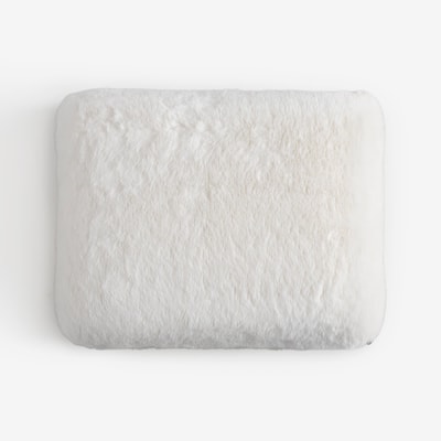 Poduszka dekoracyjna memory biała 42x30 cm CUSHY