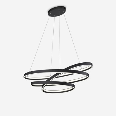 CIOLA lampa wisząca LED 100W czarna