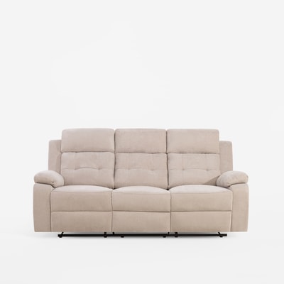 GAPLI sofa 3-osobowa z funkcją relaks beżowa