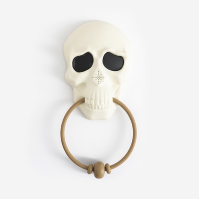 Dzwonek do drzwi z dźwiękiem czaszka Halloween