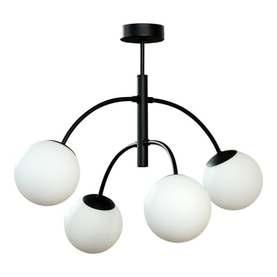 Lampa sufitowa kule czarna VOLTA 4