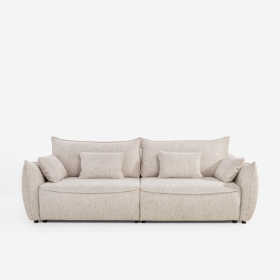 AMBRE sofa 4-osobowa rozkładana beżowa
