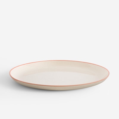 Talerz obiadowy ceramiczny beżowy 27 cm