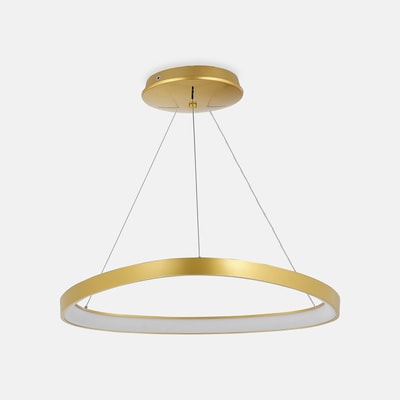 Lampa wisząca LED złota LIRIA z pilotem