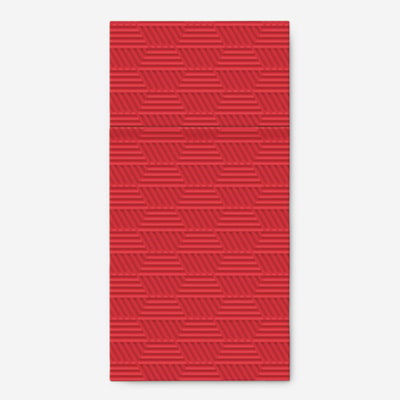 Serwetki z kieszonką na sztućce wzór geometryczny czerwone 40x40 cm 16 szt. POCKET