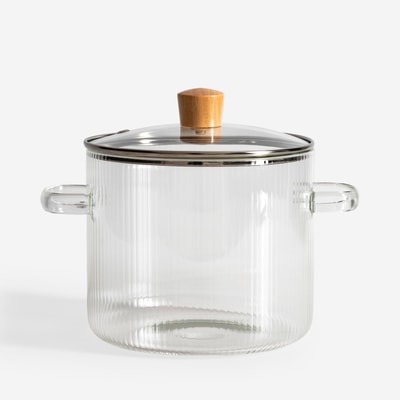 Garnek szklany z pokrywka 2,4 l GLASSPOT