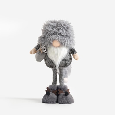 Dekoracja świąteczna SKRZAT szary 34 cm