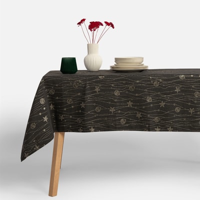 Obrus antracytowy NATALIS 140x200 cm