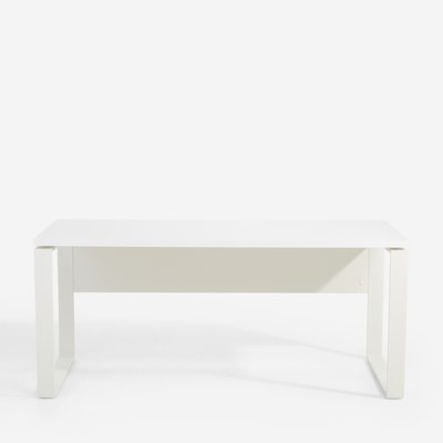 Biurko do gabinetu DISEGNO WHITE OFFICE biały połysk