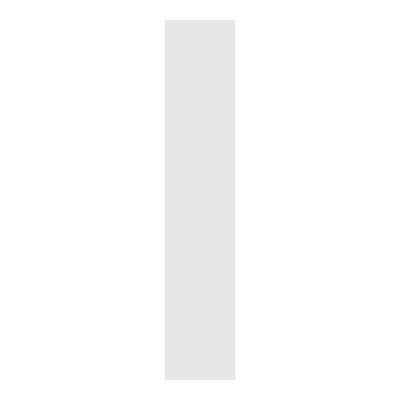 Blenda narożna górna SALSA 15x76,5 biały połysk