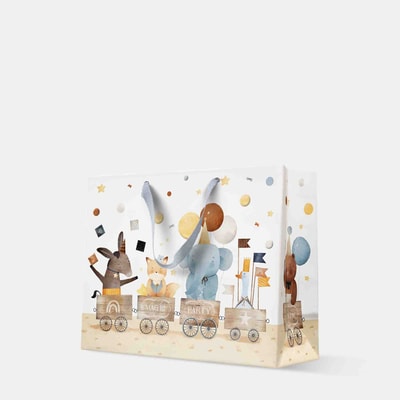 Torba prezentowa TRAIN OF JOY HORIZONTAL 33,5x26,5 cm