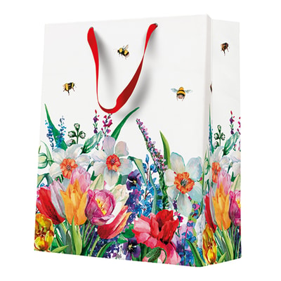 Torba prezentowa MEADOW WITH BEES 26,5x33,5 cm