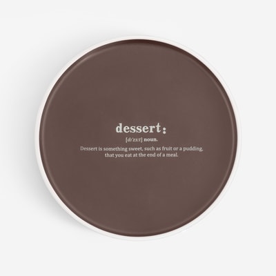 Talerz deserowy brązowy 19 cm MODULAR