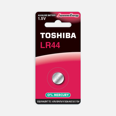 Bateria alkaiczna TOSHIBA LR44 guzikowa blister 1 szt.