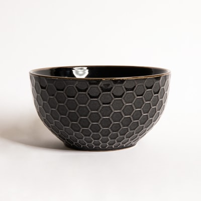 Miska ceramiczna czarna BRESCA 650 ml