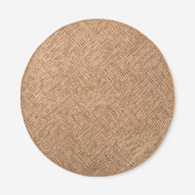 FLAT Dywan ze wzorem geometrycznym biało-beżowy 120 cm