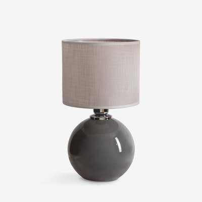 Lampa stołowa abażur szara PALLA SMALL
