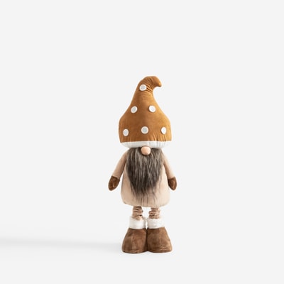 Figurka SKRZAT jesienny grzybek brązowy 55-82 cm