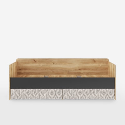 Łóżko 90x200 cmz 2 szufladami MAZE