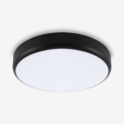 GOLIAT plafon zewnętrzny LED z czujnikiem ruchu czarny 33 cm