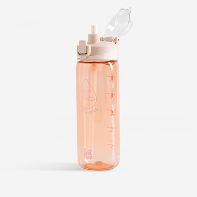 TRITAN butelka sportowa ze słomką różowa 630 ml