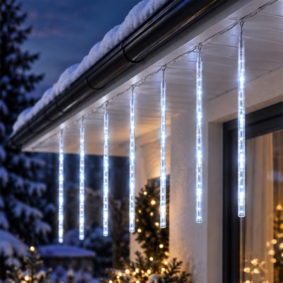Magiczne sople LED 3,5 m barwa biała zimna MAGIC LIGHTS