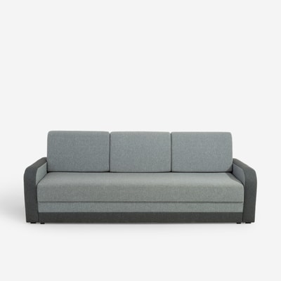 Sofa rozkładana 3-osobowa szara VILA NEW