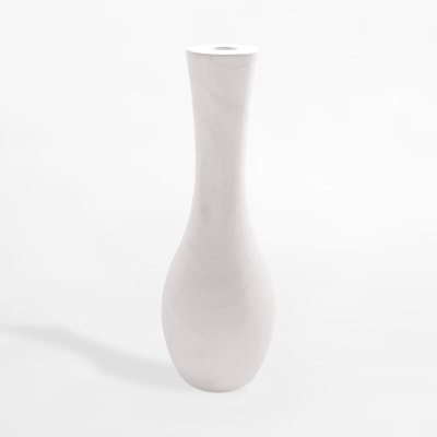 Wazon drewniany biały 44 cm