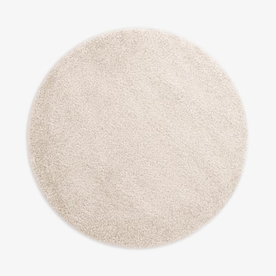 Dywan okrągły FURRY, kremowy, 100 cm
