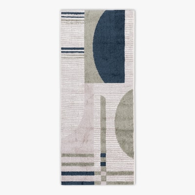 Chodnik geometryczny wielokolorowy HOUSTON 67x160 cm