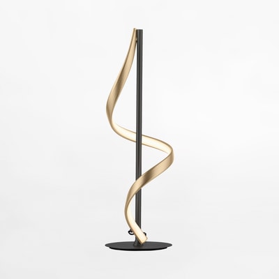 Lampa stołwa LED Wi-Fi czarno-złota Q-SWING z pilotem