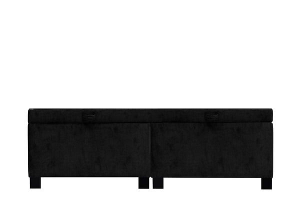 Rama łóżka czarna MONA KP 140x200 cm
