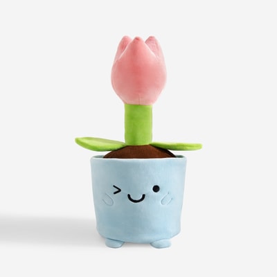 Pluszowy kwiat w doniczce tulipan 40 cm