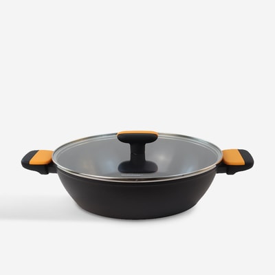 Garnek z pokrywką 28 cm 3,8 l czarny SOFT COLLECTION