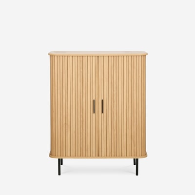 Komoda wysoka dąb 80 cm LENETTE